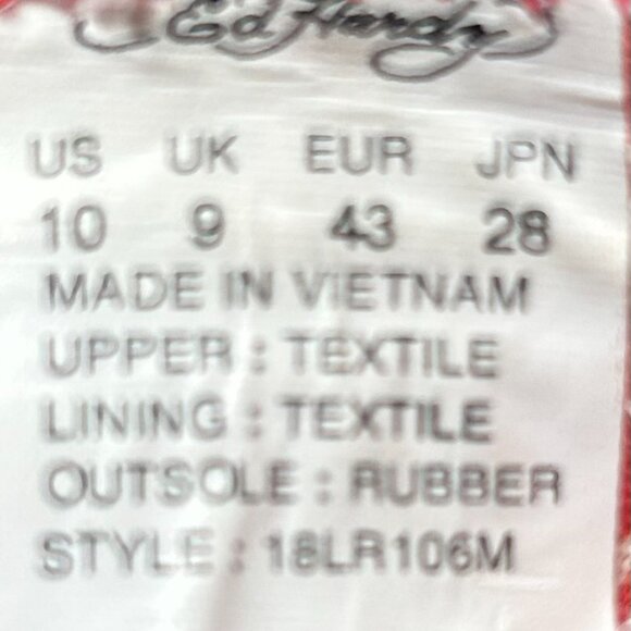 Ed Hardy Sneakers Men Sz 10 - Picture 9 of 9